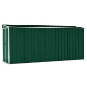 vidaXL z&ouml;ld ac&eacute;l falhoz erős&iacute;thető kerti f&eacute;szer 118 x 382 x 178 cm