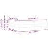 vidaXL Boxrug&oacute;s &aacute;gy matracmal S&ouml;t&eacute;tsz&uuml;rke 200 x 200 cm sz&ouml;vet