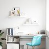 vidaXL 2 db magasf&eacute;nyű feh&eacute;r MDF lebegő fali polc 80 x 23,5 x 3,8 cm
