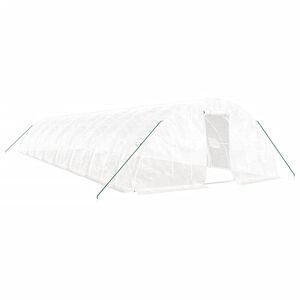 vidaXL feh&eacute;r ac&eacute;lv&aacute;zas melegh&aacute;z 80 m&sup2; 16 x 5 x 2,3 m