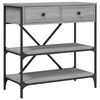 vidaXL sz&uuml;rke sonoma sz&iacute;nű szerelt fa konzolasztal 75 x 34,5 x 75 cm