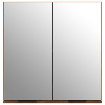 vidaXL barna tölgyszínű tükrös fürdőszobaszekrény 64 x 20 x 67 cm