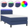 vidaXL k&eacute;k sz&ouml;vet rug&oacute;s &eacute;s LED-es &aacute;gy matraccal 80 x 200 cm