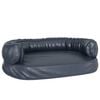 vidaXL s&ouml;t&eacute;tk&eacute;k ergonomikus műbőr kutya&aacute;gy 75 x 53 cm