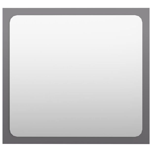 vidaXL magasf&eacute;nyű sz&uuml;rke forg&aacute;cslap f&uuml;rdőszobai t&uuml;k&ouml;r 40 x 1,5 x 37 cm