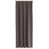 vidaXL Fekete F&uuml;gg&ouml;ny Gyűrűkkel 2 pcs S&ouml;t&eacute;t Barna 245 x 140 cm