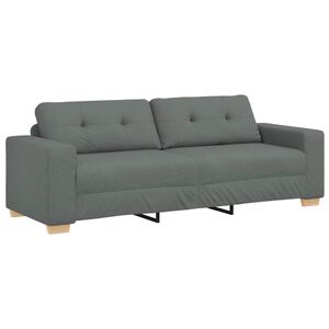vidaXL 3 szem&eacute;lyes s&ouml;t&eacute;tsz&uuml;rke sz&ouml;vetkanap&eacute; 220 x 78 x 80 cm