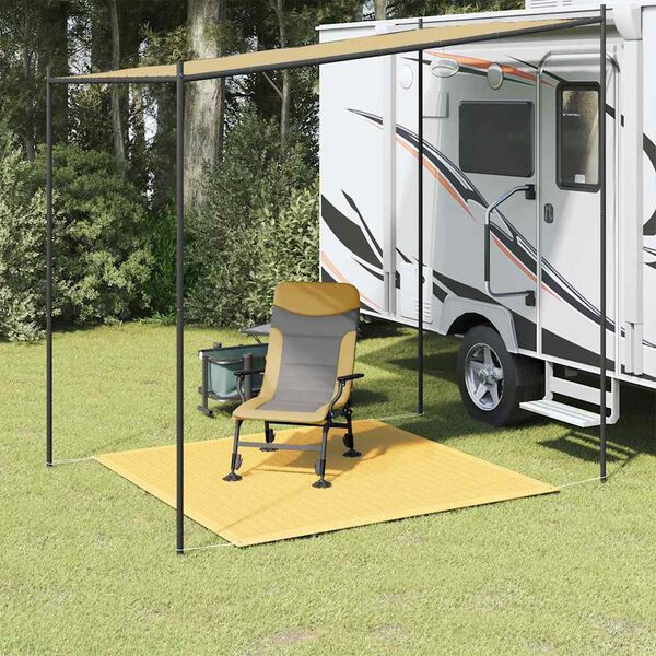 vidaXL b&eacute;zs HDPE s&aacute;torszőnyeg 250 x 250 cm