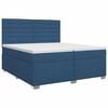 vidaXL Boxspring &aacute;gy matraccal fejt&aacute;ml&aacute;val K&eacute;k 200 x 200 cm Sz&ouml;vet