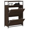 vidaXL barna t&ouml;lgysz&iacute;nű szerelt fa cipősszekr&eacute;ny 75 x 34 x 112 cm