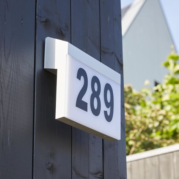 Luxform Cornwall feh&eacute;r LED napelemes h&aacute;zsz&aacute;mt&aacute;bla 34106