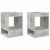 vidaXL V&eacute;gasztal 2 pcs Beton Sz&uuml;rke 40 x 40 x 56 cm Faanyag