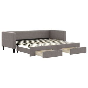 vidaXL t&oacute;psz&iacute;nű kih&uacute;zhat&oacute; b&aacute;rsonyheverő fi&oacute;kokkal 80 x 200 cm