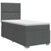 vidaXL Boxspring &aacute;gy matraccal S&ouml;t&eacute;tsz&uuml;rke Egyszem&eacute;lyes Sz&ouml;vet