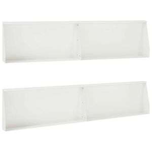 vidaXL T&aacute;mfal 4 db 100 x 12 x 30 cm Ac&eacute;l Feh&eacute;r