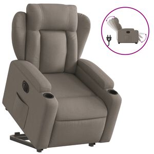 vidaXL elektromos fel&aacute;ll&aacute;st seg&iacute;tő t&oacute;psz&iacute;nű sz&ouml;vet d&ouml;nthető fotel