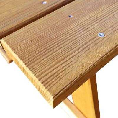 vidaXL impregnált fenyő piknik asztal padokkal 150 x 184 x 80 cm