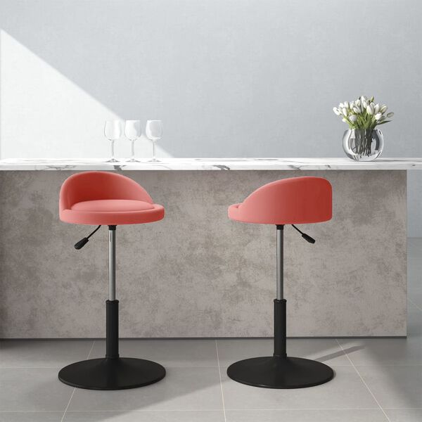 vidaXL 2 db r&oacute;zsasz&iacute;n b&aacute;rsony forg&oacute; &eacute;tkezősz&eacute;k