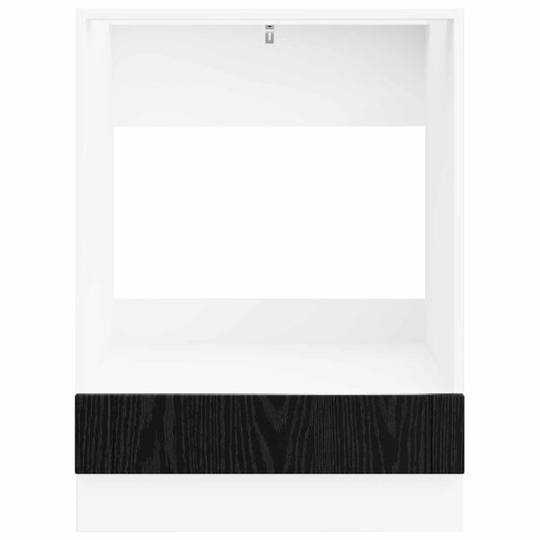 vidaXL Konyhaszekr&eacute;ny Fekete t&ouml;lgy 60 x 46 x 81,5 cm Faanyag