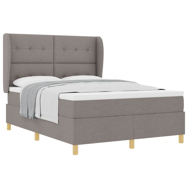 vidaXL Boxspring &aacute;gy matraccal S&ouml;t&eacute;tsz&uuml;rke 90x190 cm Sz&ouml;vet T&oacute;psz&iacute;nű