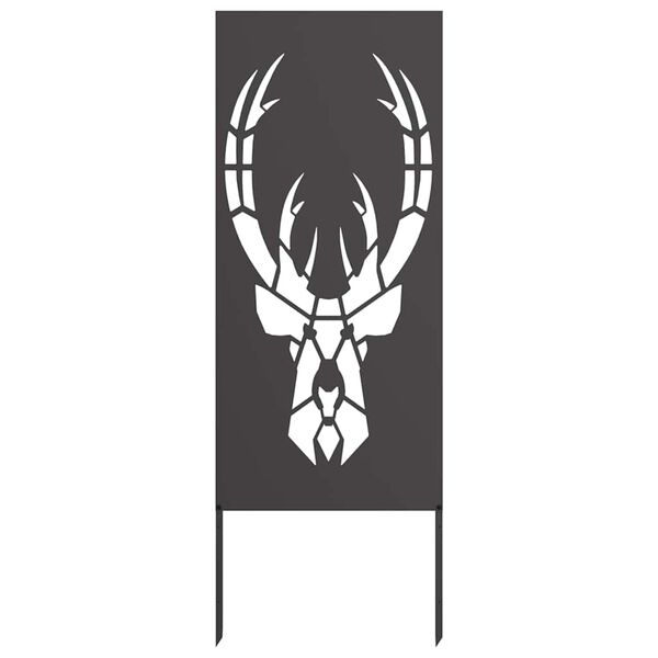 vidaXL Kertv&eacute;dő v&aacute;szon Fekete 50 x 140 cm Hidegen hengerelt ac&eacute;l