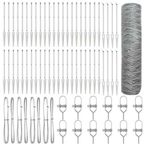 vidaXL Ker&iacute;t&eacute;soszlop Ez&uuml;st 100 x 0,5 m (36 mm h&aacute;l&oacute;) Ac&eacute;l