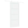 vidaXL Cs&uacute;sz&oacute; ajt&oacute; 93 x 211 cm Szerelt Fa Feh&eacute;r