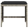 vidaXL 4db világosszürke polyrattan kerti szék párnával 41 x 41 x 36cm