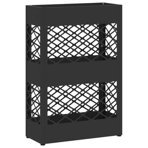 vidaXL Esőernyő &aacute;llv&aacute;ny Fekete 28 x 12 x 41 cm Ac&eacute;l