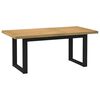 vidaXL &Eacute;tkezőasztal NOAIN U-alak&uacute; l&aacute;bak 180x90x75 cm t&ouml;m&ouml;rfa fenyőfa