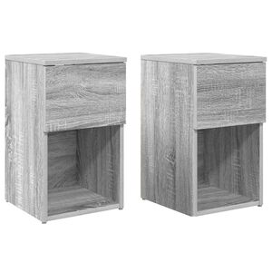 vidaXL &Aacute;gyat tart&oacute; szekr&eacute;ny 2 db Sz&uuml;rke Sonoma 29 x 31,5 x 49 cm