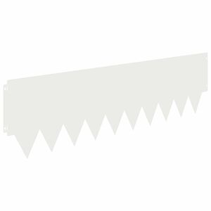 vidaXL Fűszeg&eacute;lyez&eacute;s 10 db 103 x 30 cm Ac&eacute;l Feh&eacute;r