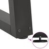 vidaXL 2 db antracitszürke, V-alakú acél étkezőasztalláb 70 x (72-73,3) cm