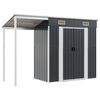 vidaXL antracitsz&uuml;rke f&eacute;szer meghosszabb&iacute;tott tetővel 277x107x181 cm