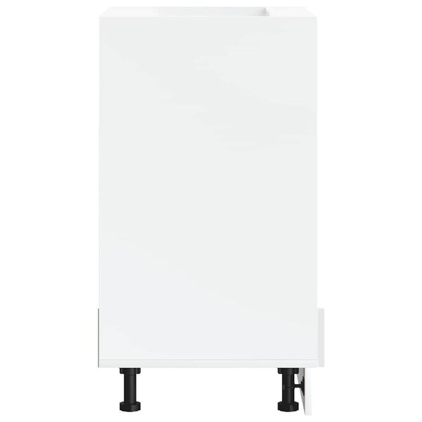 vidaXL sütőszekrény Kalmar magasfényű fehér műfa