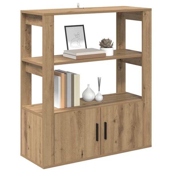 vidaXL Sz&eacute;f k&eacute;zműves t&ouml;lgy 30 x 80 x 90 cm Faanyag