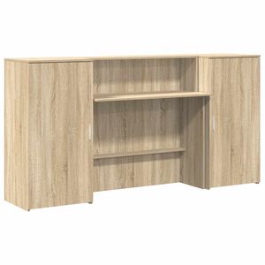 vidaXL recepci&oacute;s pult sonoma t&ouml;lgy 200x50x103,5 cm szerelt fa