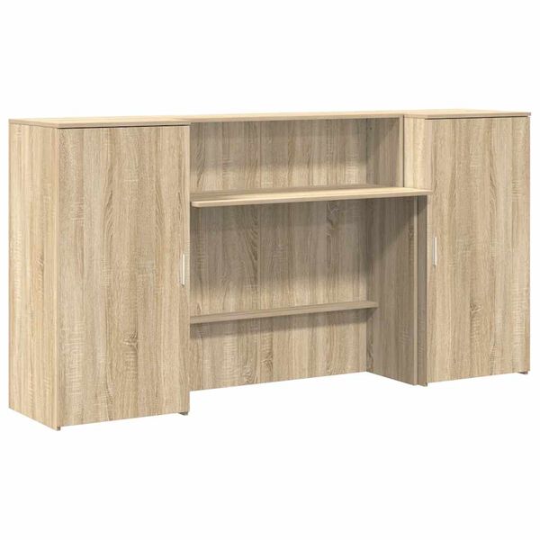 vidaXL recepci&oacute;s pult sonoma t&ouml;lgy 200x50x103,5 cm szerelt fa