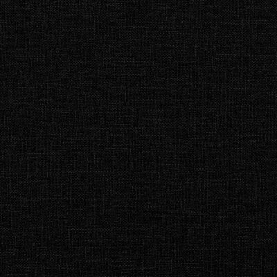 vidaXL fekete szövetpad párnákkal 113x64,5x75,5 cm