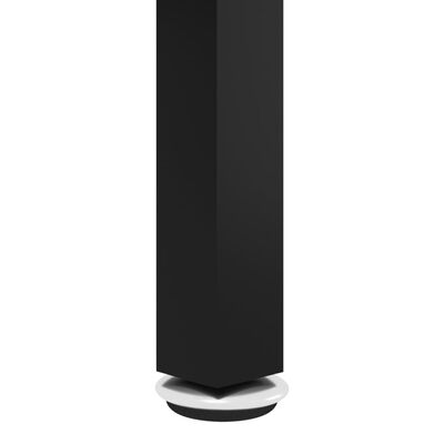 vidaXL fekete-átlátszó edzett üveg dohányzóasztal 70 cm