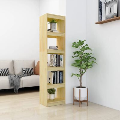vidaXL tömör fenyőfa könyvszekrény/térelválasztó 40 x 30 x 167,5 cm