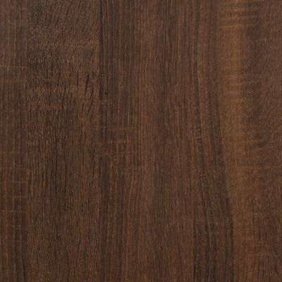 vidaXL barna tölgyszínű szerelt fa kisasztal 50 x 46 x 50 cm