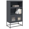 vidaXL Highboard antracit 68x39x123 cm Acél