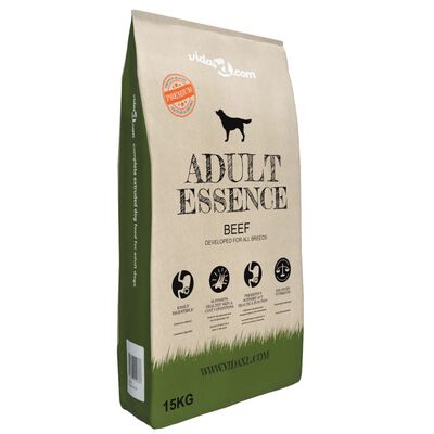 vidaXL 2 db „Adult Essence Beef” prémium száraz kutyatáp 30 kg