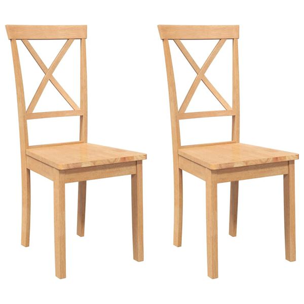 vidaXL 2 db t&ouml;m&ouml;rfa gumib&oacute;l k&eacute;sz&uuml;lt &eacute;tkezősz&eacute;kek