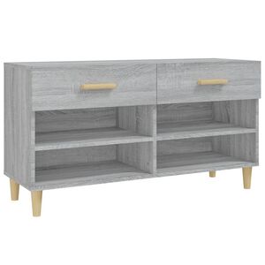 vidaXL sz&uuml;rke sonoma sz&iacute;nű szerelt fa cipőszekr&eacute;ny 102 x 35 x 55 cm