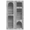 vidaXL F&uuml;ggő szekr&eacute;ny polcokkal Sz&uuml;rke Sonoma 59 x 20 x 100 cm Faanyag