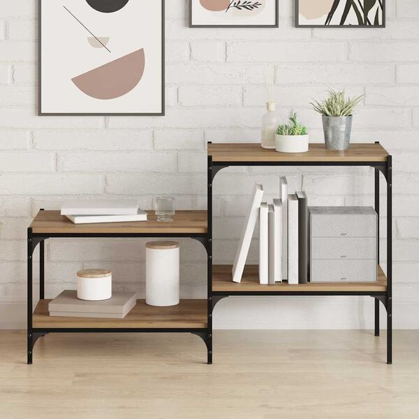 vidaXL Polcos k&ouml;nyvespolc 4 pcs Barna 60 x 40 x 1,5 cm Faanyag