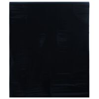 vidaXL matt fekete PVC statikus ablakfólia 90 x 1000 cm