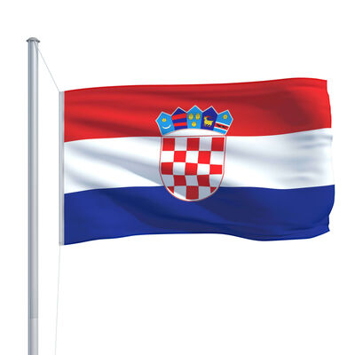 vidaXL horvát zászló 90 x 150 cm